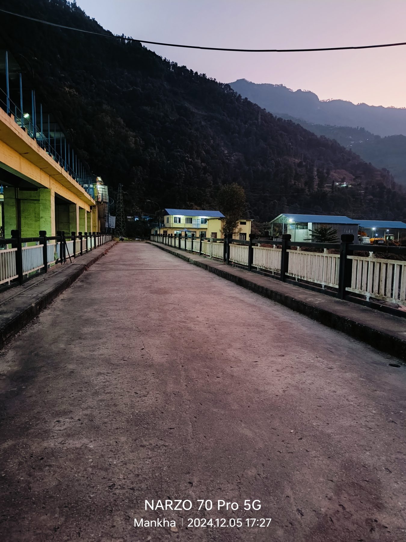 Site at night